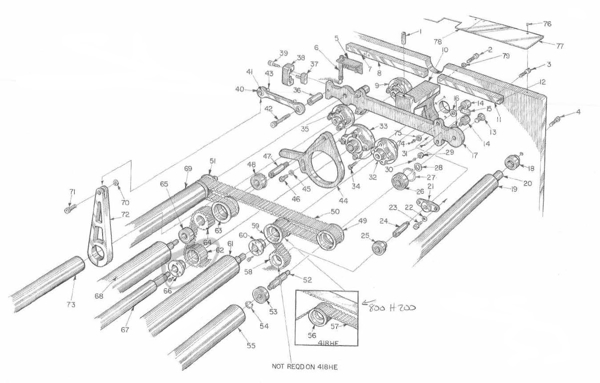 Picture of 418HE PLATE 6 SHUTTLE ASSY.