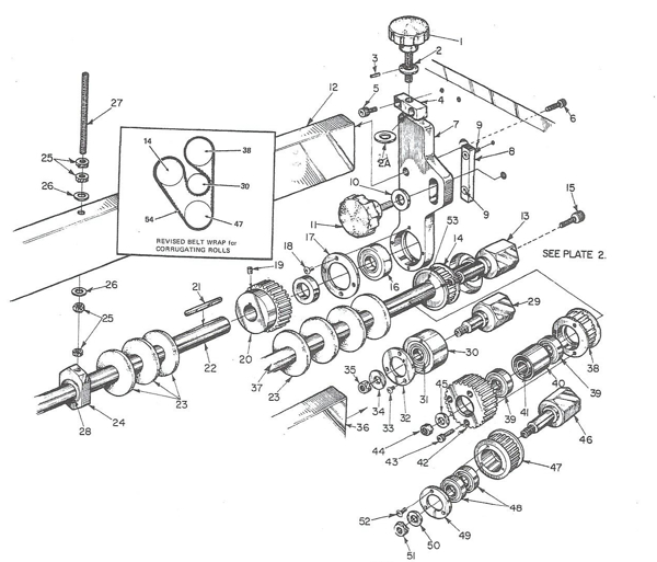 Picture of GEC 423 PLATE S-6 CORRUGATING ROLL ADJUSTMENT