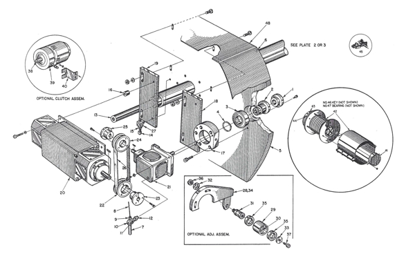 Picture of GEC 192 PLATE 4 HEADSTOCK DRIVE ASSEMBLY