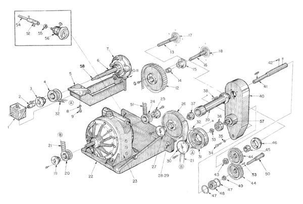 Picture of 4180 PLATE 12 DRIVE ASSY LS – NIP REVERSING TRANSMISSION