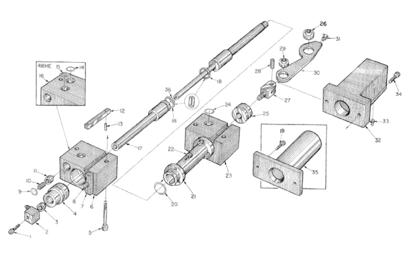 Picture of 418HE PLATE 8 HEAD LIFT CYLINDER