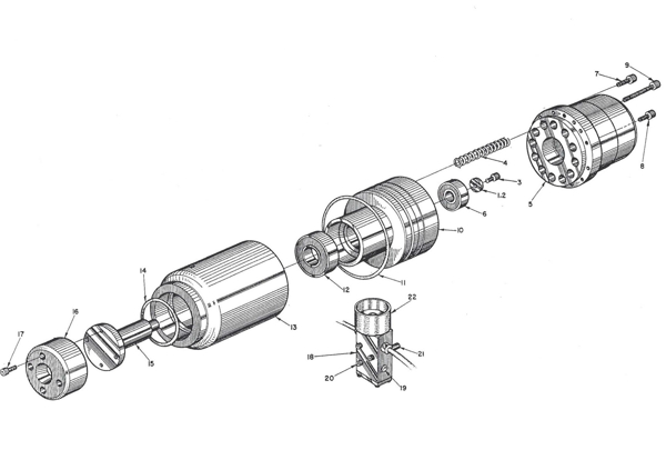 Picture of GEC 192 PLATE 5B TAILSTOCK ASSEMBLY