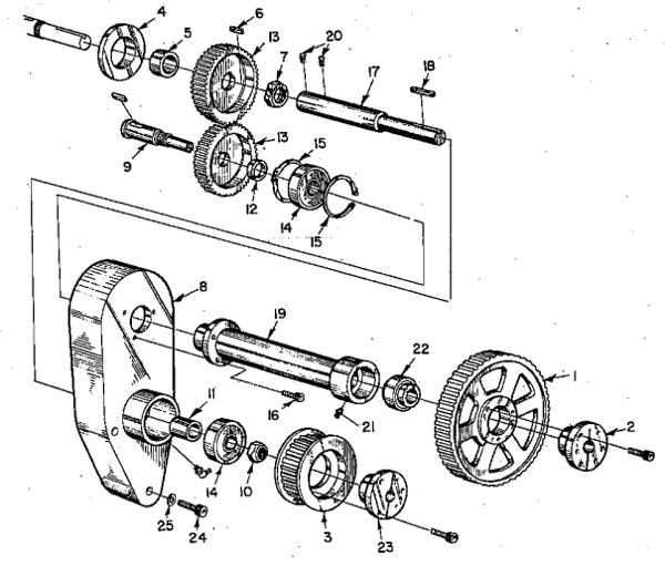 Picture of GEC 423 PLATE S-13 REVERSING TRANSMISSION