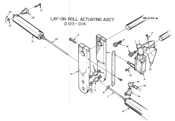 Picture of WINDERS PLATE WC-19 LAY-ON ROLL ACTUATING ASSY